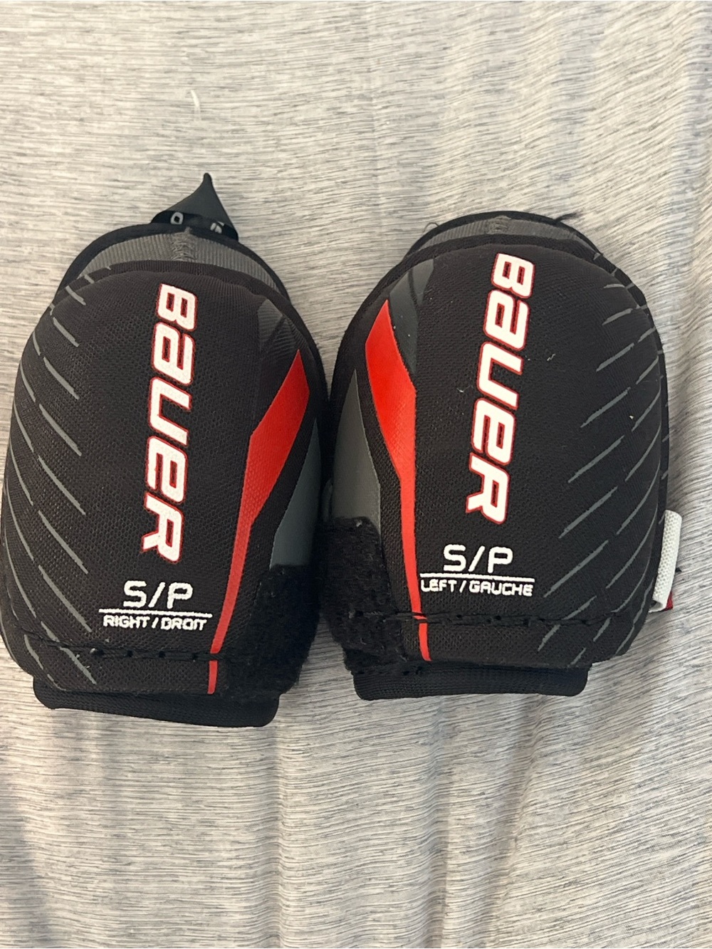 Bauer Black and Red S/P Hockey Elbow Pads